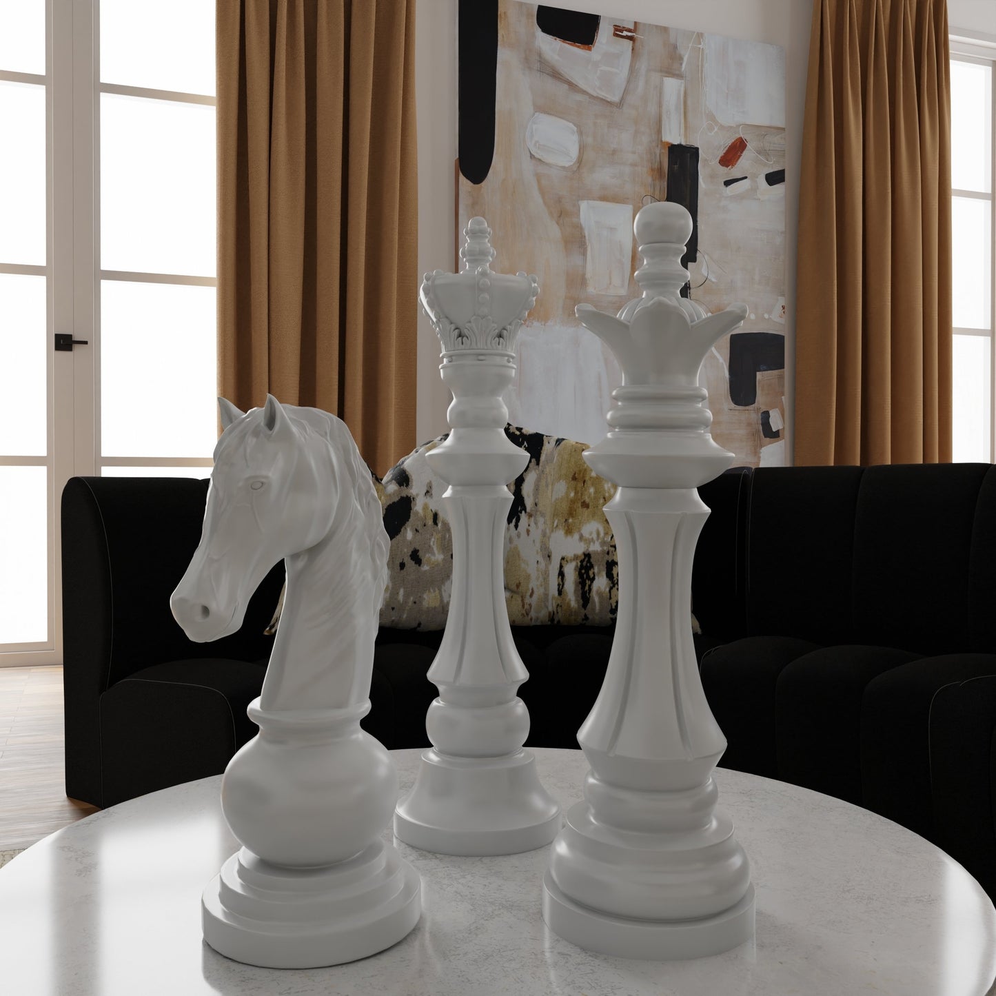 QUEEN CHESS PIECE- WHITE