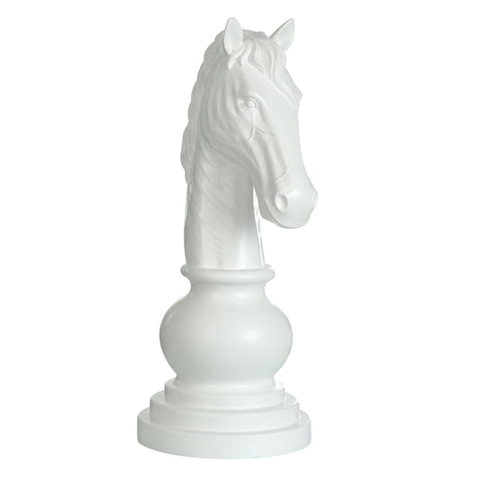 KNIGHT CHESS PIECE- WHITE