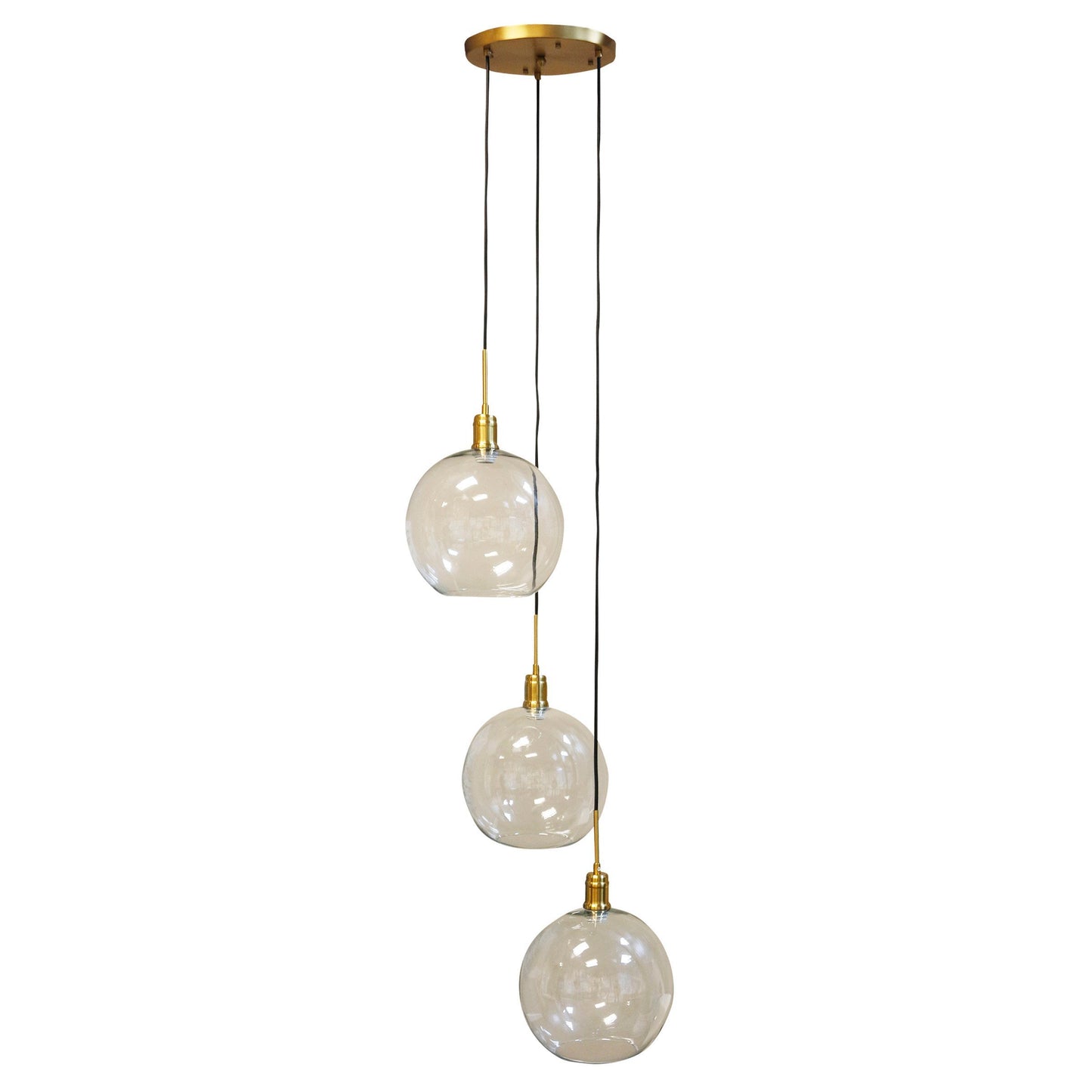 LUCA BRASS PENDANT- TRIPLE